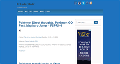 Desktop Screenshot of pokedexradio.com